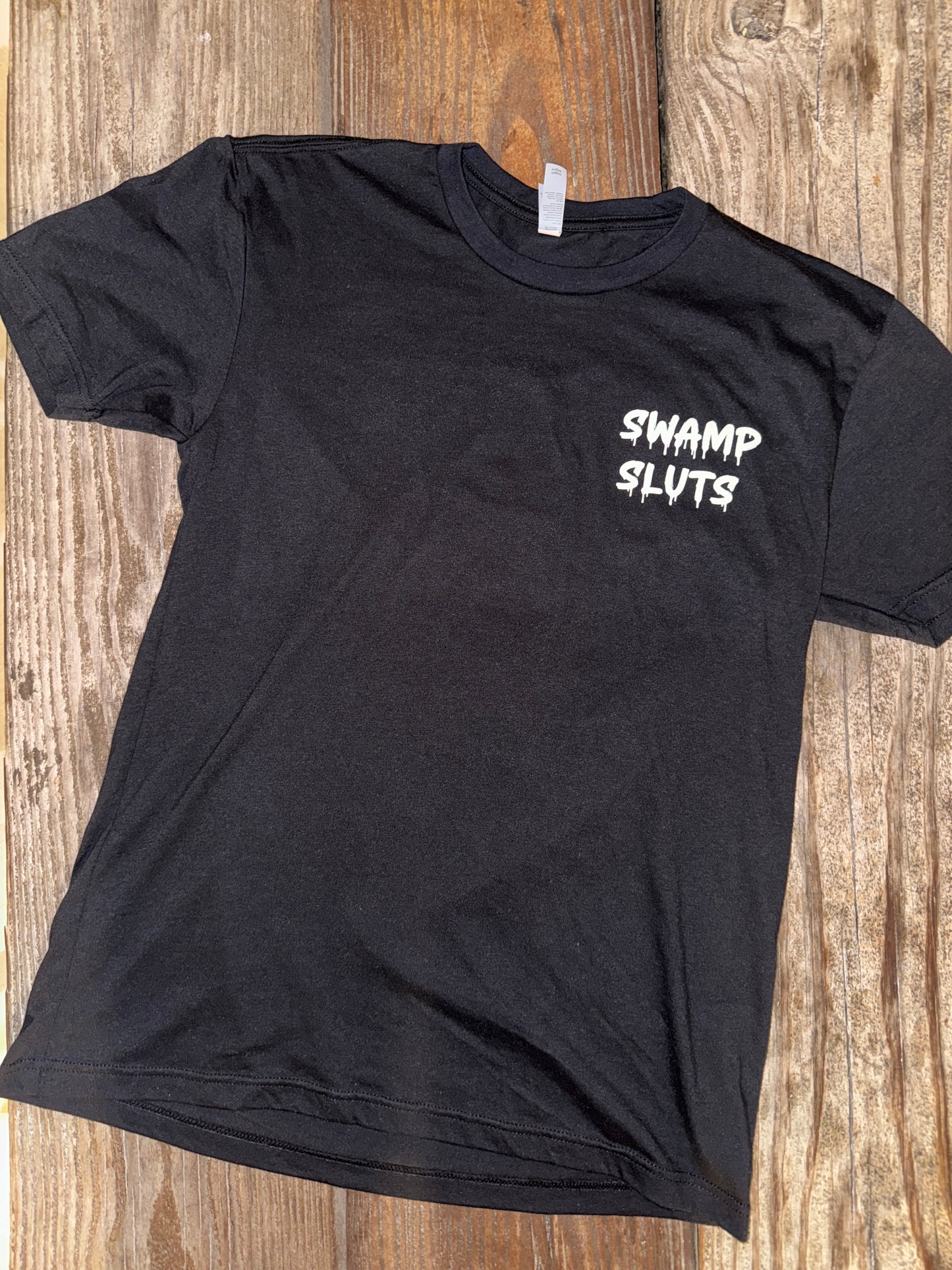 Swamp Sluts Classic Tee - Black w/ White Print